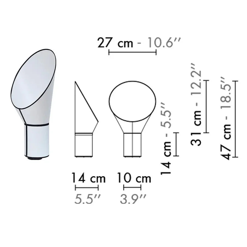 Designer LED Floor Lamp Mordern Living Room Corner Floor Lamp For Parlor Hotel Shop Sofaside Decor Creative Horn Standing Lamp