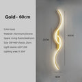 Modern Led Wall Decor Lamp For Living Dining Room Bedroom Bedside Wall Lights Home Decoration interior Black/Golden wall sconces
