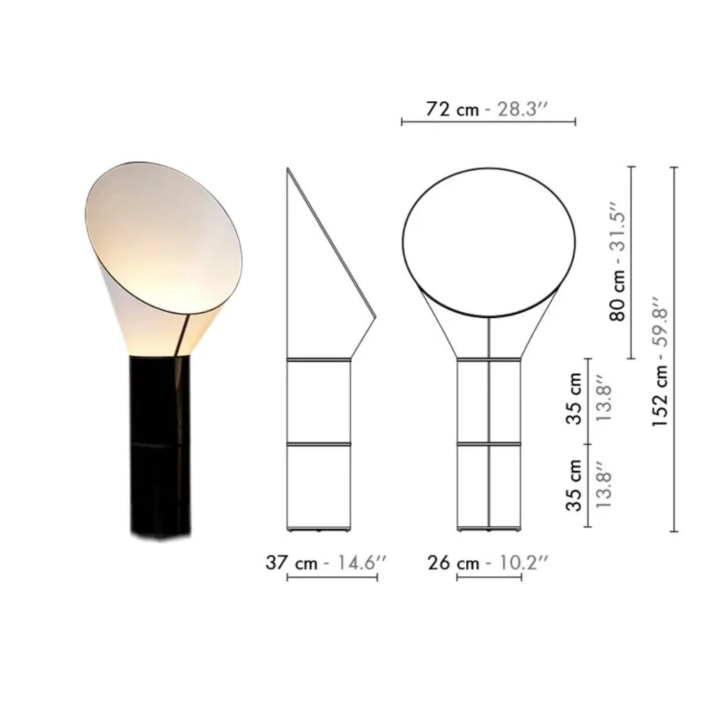 Designer LED Floor Lamp Mordern Living Room Corner Floor Lamp For Parlor Hotel Shop Sofaside Decor Creative Horn Standing Lamp